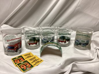 1996 Hess Classic Toy Truck Glasses - Lot Of 5