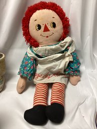 Vintage Raggedy Anne Plush Doll