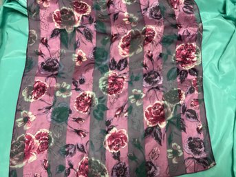 Floral Smaller Polyester Handkerchief