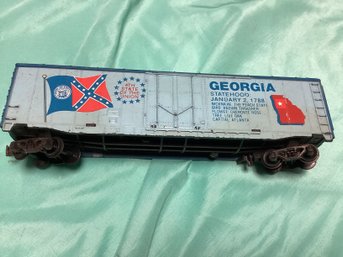 Georgia Statehood 4th State Of The Union Box Car