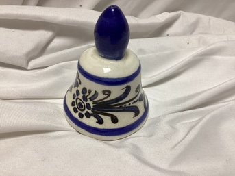 Mexico Hand Painted Small Ceramic Bell