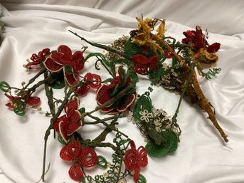 Vintage Beaded Flowers