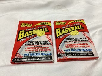 1991 Topps Baseball Factory Sealed Packs