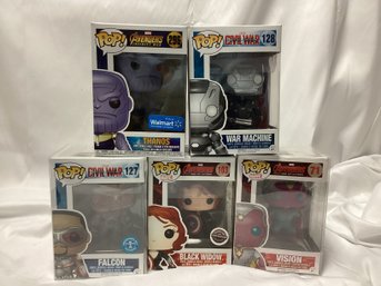 Marvel Avengers And Civil War Funko Pop Lot - Walmart, GameStop Exclusives Included