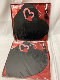 Two Heart Shaped Chalkboards - Factory Sealed