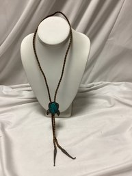 Sterling & Turquoise Southwestern Bolo Tie