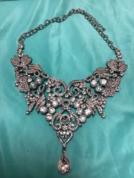 Gorgeous Rhinestone Statement Vintage Necklace