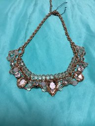 Multi Strand Dangle Beaded Statement Necklace