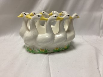 Signed Holland Mold Ceramic Ducks In A Circle