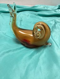 Snail Glass Art Sculpture