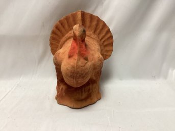 Vintage ATCO Thanksgiving Turkey Paper Mache Candy Container