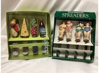 Two Sets Of Butter Spreaders - Boston Warehouse