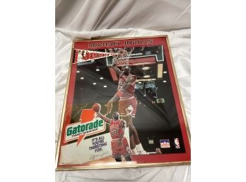 1992 Gatorade Michael Jordan Framed Poster
