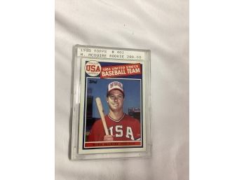 1985 Topps Mark McGwire Rookie