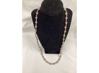 Amythest Beaded Necklace