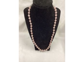 Rose Quartz Beaded Necklace