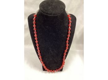 Red Beaded Necklace