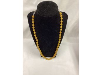 Yellow Beaded Necklace