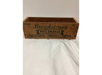 Vintage Wooden Breakstone's Cheese Advertising Box