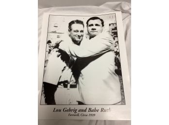 Lou Gehrig And Babe Ruth Poster