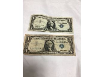 Two $1 Silver Certificates