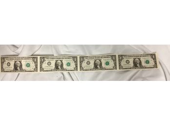 Uncut $1 Bills