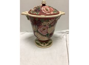 Pamela Gladding Lidded Ceramic Jar - Approx 15' 'tall