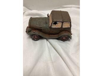 Paper Mache Car Decanter