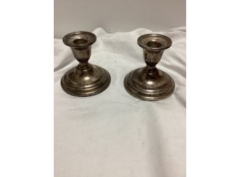 Weighted Sterling Silver Candle Holders