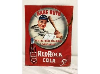 1991 Family Of Babe Ruth Red Rock Cola Tin Advertising