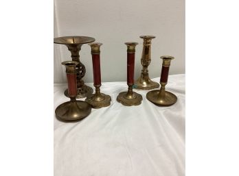 Brass Candle Lot