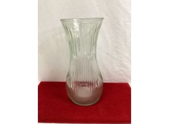 Tall Crystal Cut Vase