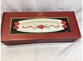 Lenox Santa's Visit Cracker Tray - NIB