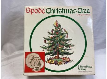 Spode Christmas Tree 5 Piece Place Setting - NIB