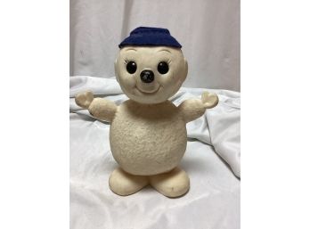 9' Hard Plastic Frosty Snowman Piggy Bank