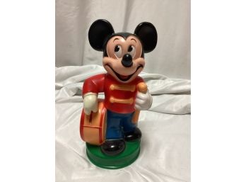 1970s Walt Disney Mickey Mouse Vinyl Bank