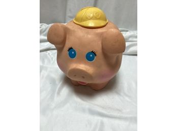 1980 Fisher Price Quaker Oats Pig Bank