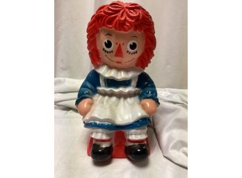 1972 Raggedy Anne Vinyl Bank