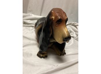 Basset Hound Dog Plastic Piggy Bank