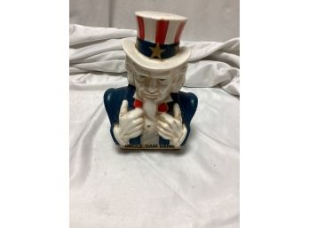 Early Uncle Sam Ceramic Bank