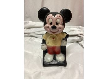 1970s Walt Disney Mickey Mouse Vinyl Bank