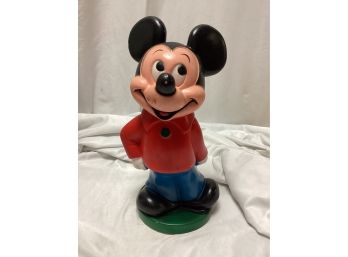 1970s Walt Disney Mickey Mouse Vinyl Bank