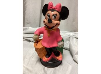 1970s Walt Disney Minnie Mouse Vinyl Bank