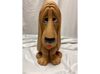 1970s Beagle Basset Blood Hound Sad Dog Piggy Bank