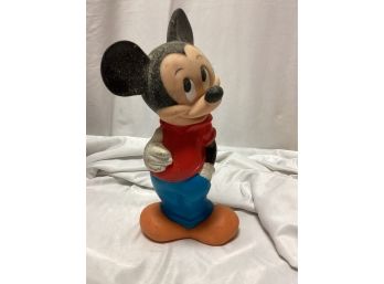 1970s Walt Disney Mickey Mouse Vinyl Bank