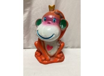 Whimsical Orange Money With Crown Plastic Piggy Bank