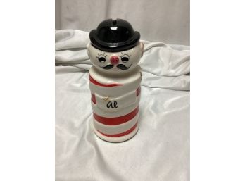 Vintage Ceramic Man W/Moustache Bank