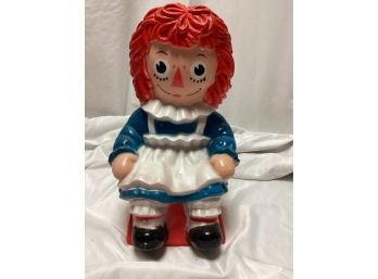 1970s Raggedy Ann Vinyl Bank