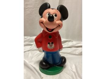 1970s Walt Disney Mickey Mouse Vinyl Bank