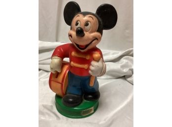 1970s Walt Disney Mickey Mouse Bank Operator Vinyl Bank